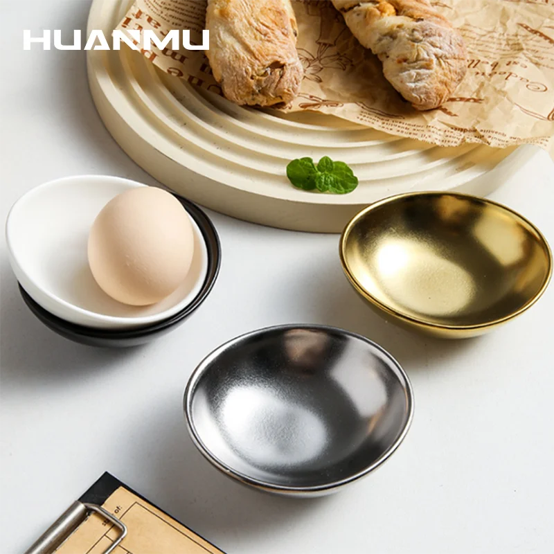 

Lovely Creative Ingot Bowl Egg-Shaped Ceramic Food Dish Soy Sauce Vinegar Dish Hot Pot Dipping Sauce Small Dish Snack Bowl