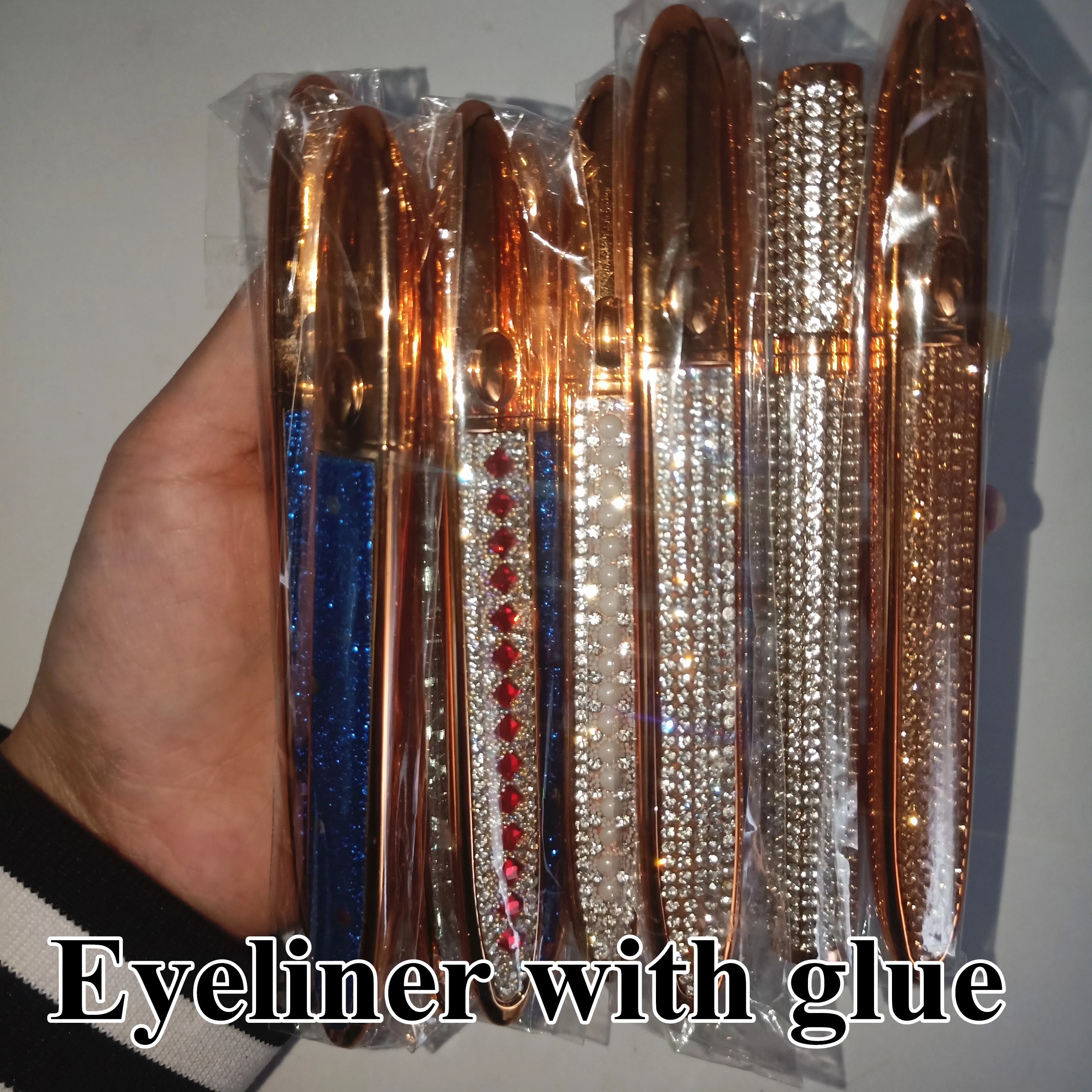 

Eyelash Glue Eyeliner Lash Glue Pen Black Eyeliner color Lash Glue Adhesive 2 in 1 Waterproof Long Lasting Free Fedex Shipping