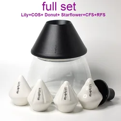 Enhanced Ceramic Pour Over Coffee Maker Set for Optimal Drip Flow - Perfect for Coffee Enthusiasts (Full set 1 set)