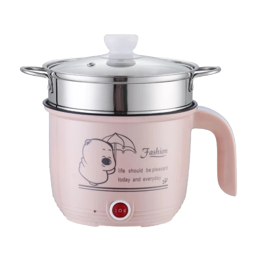 Electric Hot Pot Cooker Multi-Function for Steam Egg Soup 