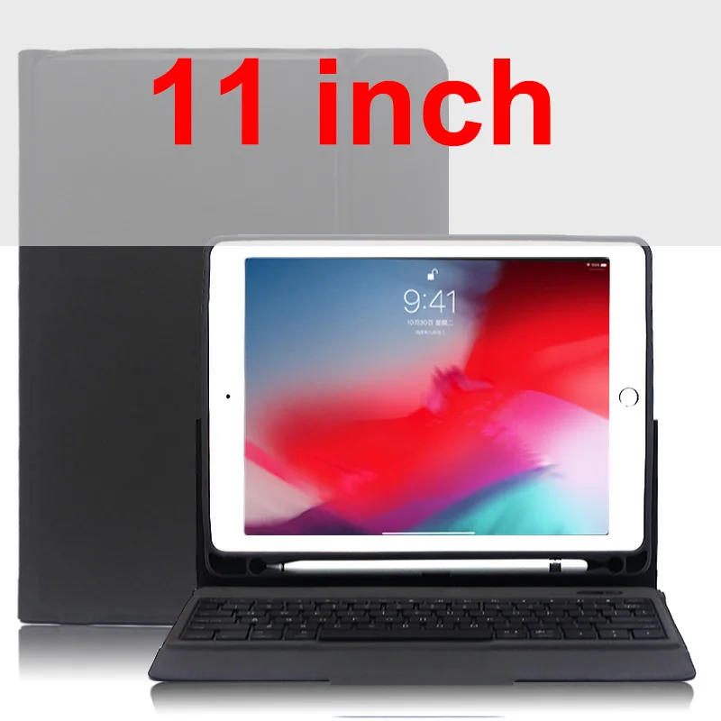 11 Black 360 Rotatio Беспроводной Bluetooth клавиатура чехол для iPad Pro 11 10,5 Air 1 2 3 5th 6th 9,7 дюймов чехол для планшета - Цвет: 11 Black