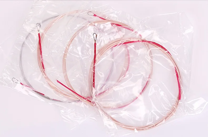 1 set High Quality Pipa String Peony-shaped Steel Lute Strings 1-4 Sets of Single Wire Strings