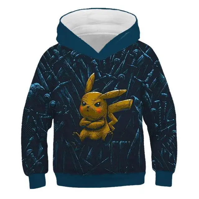 Sudadera con capucha con estampado 3D Аниме nios suter Pokemon Pikachu estilo divertido hombres y mujeres - Цвет: WPT-298