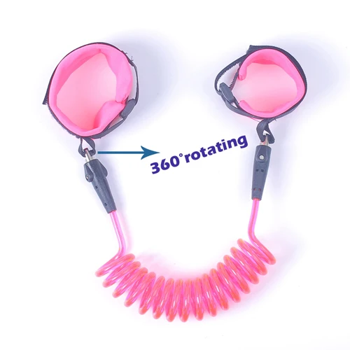 360 pink Анти-потеря веревки анти-потеря жгут ремень для прогулок детский ручной 1,5 м ручной прогулочный канат ремень поводок на запястье - Цвет: 360 pink