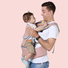 Эргономичный слинг 360 холодным воздухом Органическая хлопчатобумажная накидка Слинг рюкзаки Детские Детский Регулируемый ремень для новорожденных