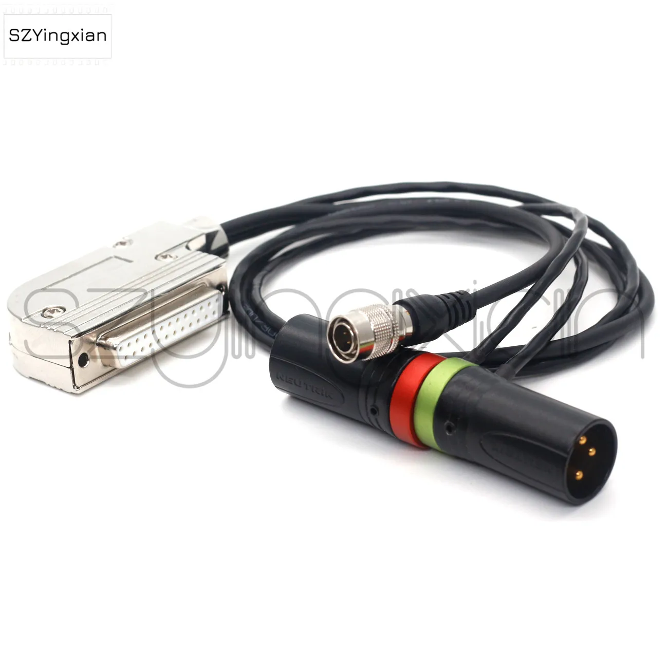 

Audio LTD receiver DB25 audio to XLR 3-pin Hirose 4-pin power supply cable Lectrosonics Wisycom Sennheiser