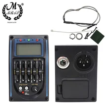 

M MBAT LC-5 5 Bands Acoustic Guitar Pickup EQ Preamp LCD Tuner Piezo Pickup Equalizer System Musical Instrument Accessories