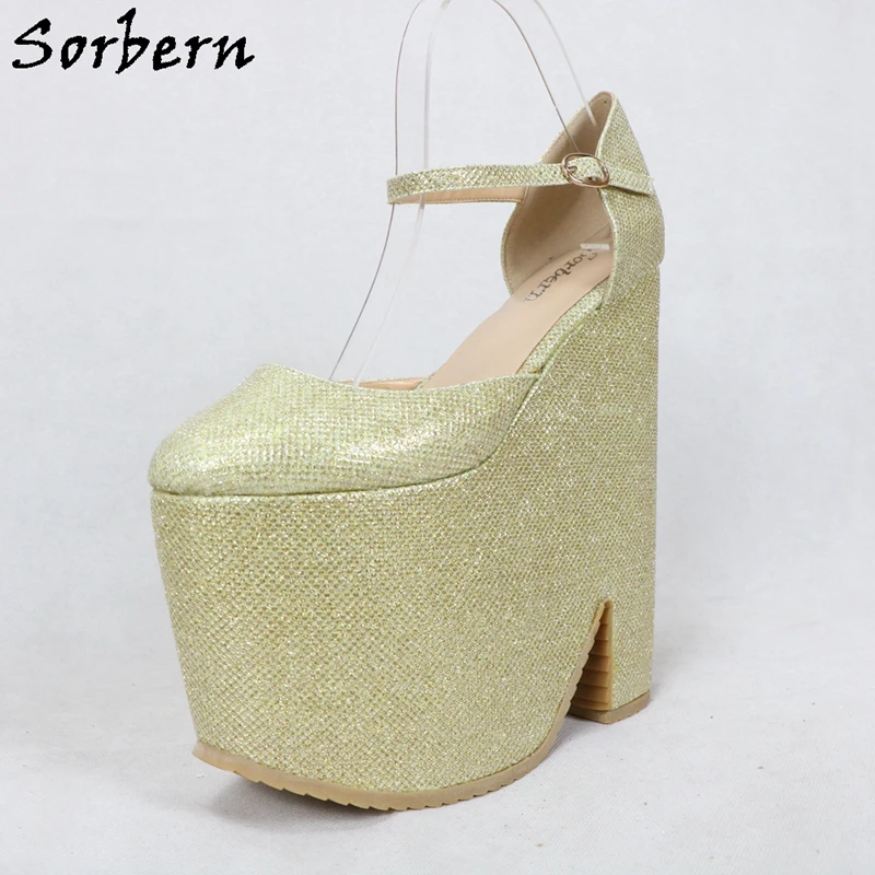 sorbern gold wedge pump shoes09
