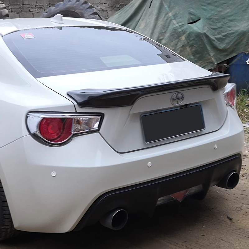 

Subaru BRZ car tail box type FRP primer and carbon fiber material spoiler for Toyota GT86 2012 2013 2014 2015