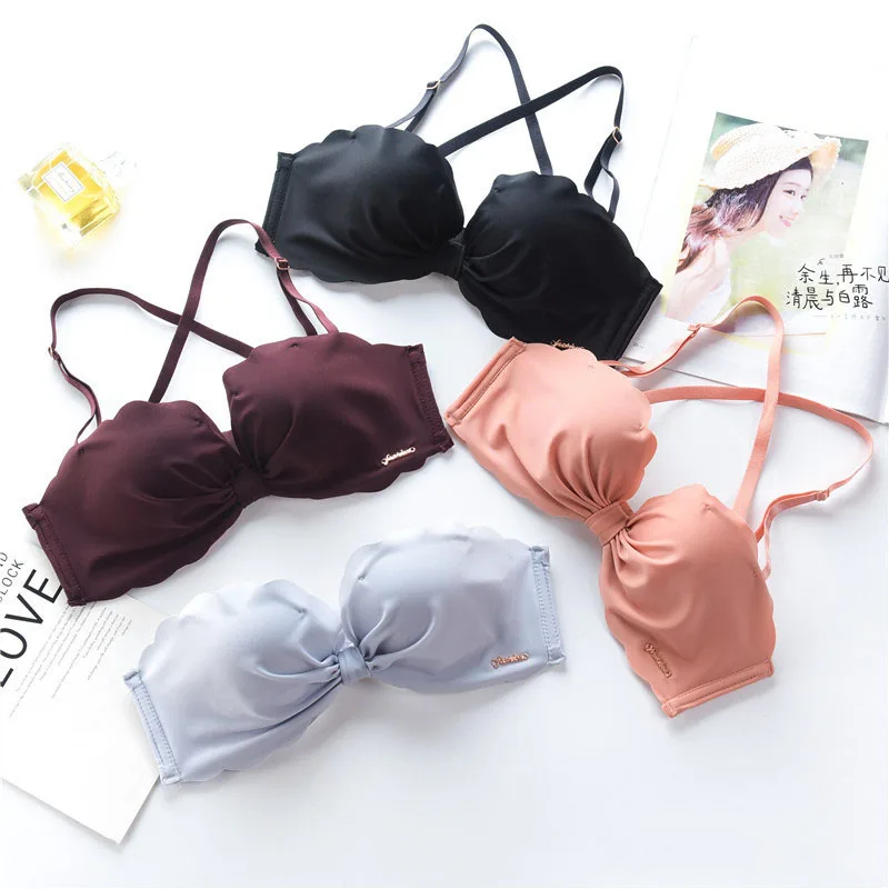 

1pcs Drop Shipping Sexy Seamless Bra Comfortable Wire Free Sexy Lingerie Women Bra Massage Underwear Women Super Push Up Bra