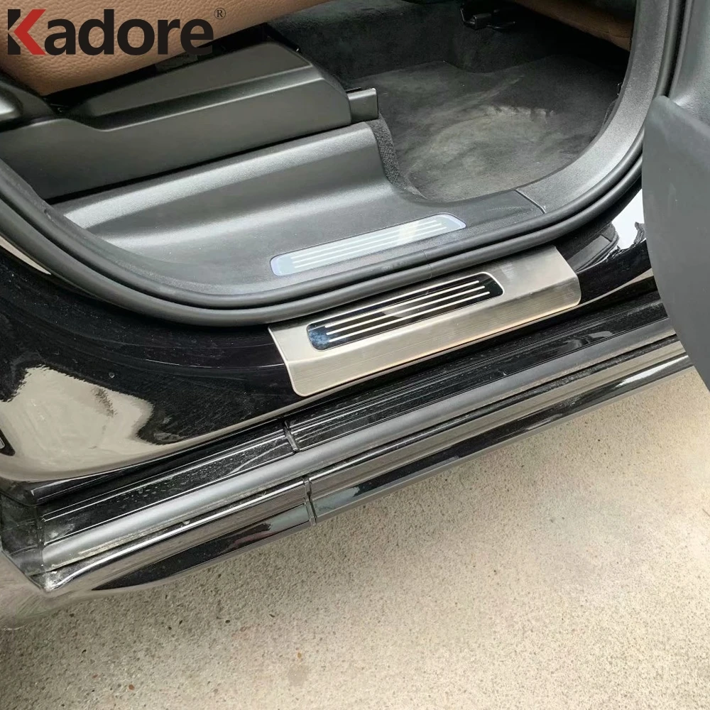 Накладки на пороги из нержавеющей стали для Volvo XC90 2016 2017 2018 2019 2020|Хромирование| |