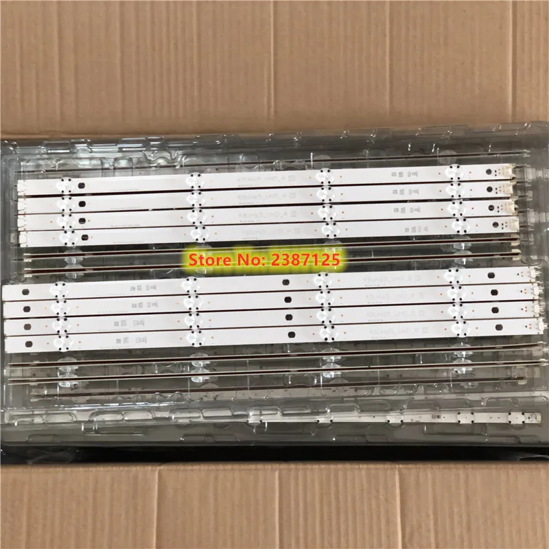 Новый 8 шт./компл. светодиодный подсветка полосы для 49 дюймов LG tv 49UH65_UHD_B A SSC_49inch_UHD_A