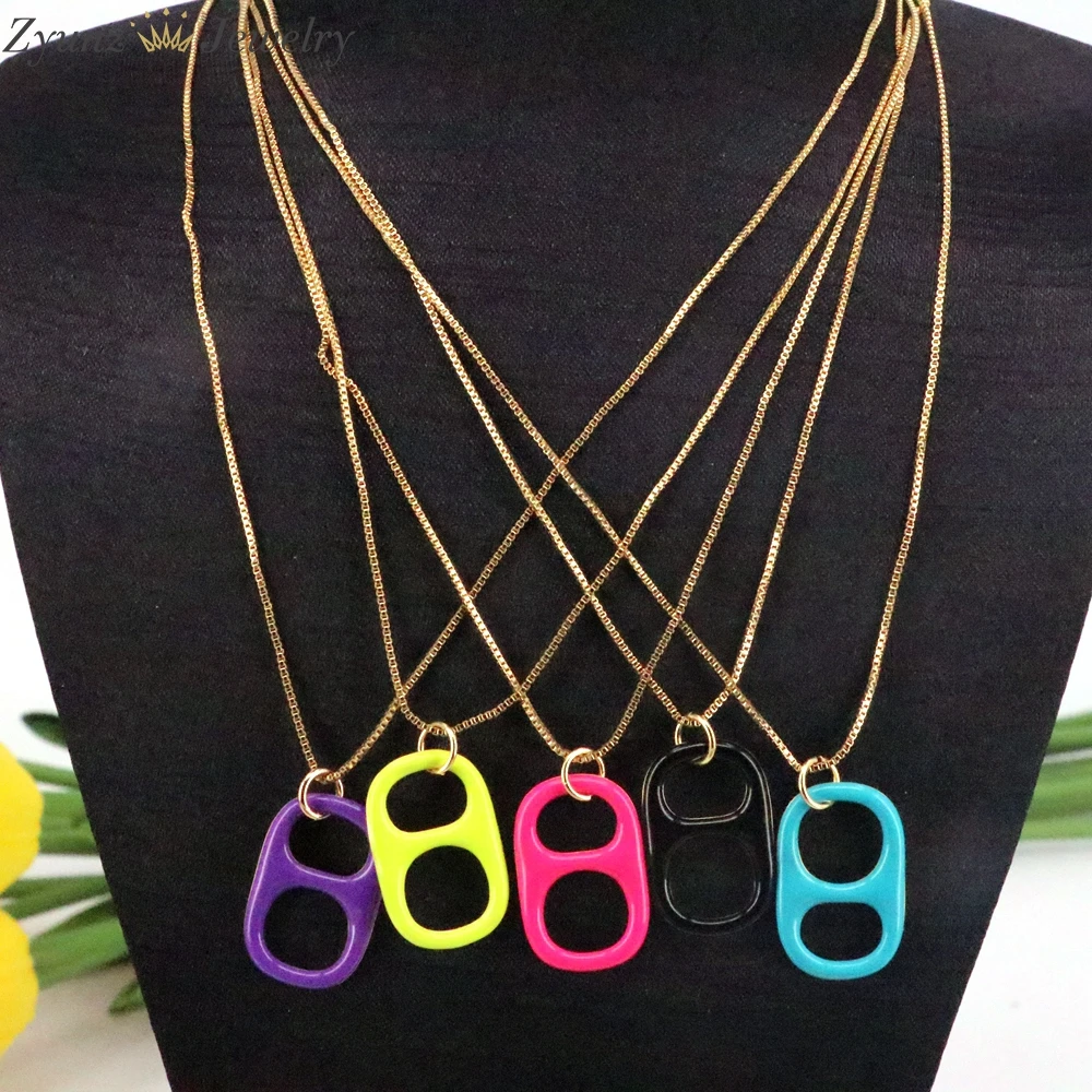 10 шт. красочные Сода кепки два отверстия очарование кулон ожерелье модные