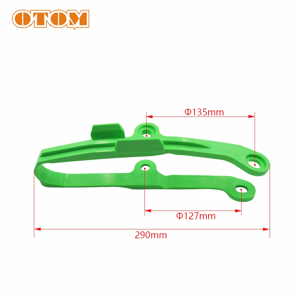 OTOM мотоцикл Зеленая Цепь слайдер направляющий маятник для KAWASAKI KX250F KXF 250 KX450F KXF 450 внедорожный мотокросса плоская вилка Резина