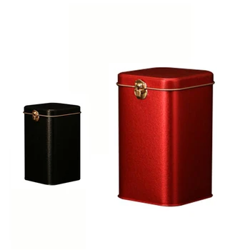 

Metal Tea Cans High-Grade Lock Tinplate Coffee Candy Storage Box Tin Can