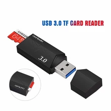 Lecteur de carte Sd Usb 3.0 de haute qualité, adaptateur intelligent, lecteur de carte Sd pour diverses scènes, caméras, voitures, stéréo, ordinateurs noirs