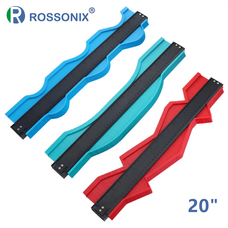 

Rossonix Contour Gauge 20 inch Outline Gauge Edge Shape Marking Tool Tiling Auto Contour Duplication Plastic Profile Copy Gauge