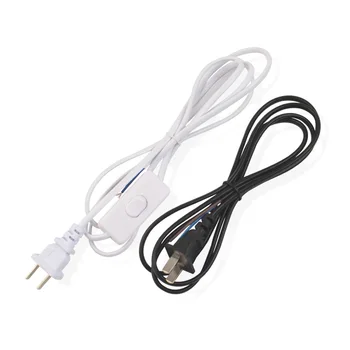 

1.8m AC Power Supply Cord Cable Lamp Base Home Hanging Pendant LED Light Fixture Lamp Cord Adapter Line with Switch EU/US Plug