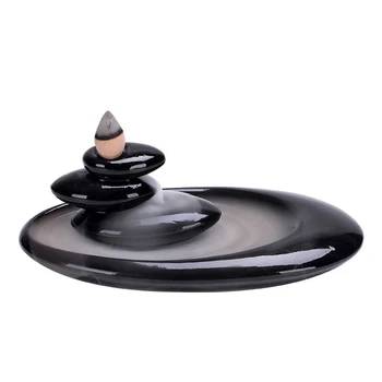 

Incense Burner Holder Censers Backflow Stand Waterfall Incensory Buddha Statue Ceramic Aroma Smoke Censer Zen Room Joss