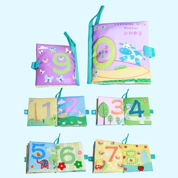 

Soft Animal Cloth Book Bebe Early Learning Natural Number Letter Educate Baby Toys Newborn Stroller Hanging Toy Baby Toy