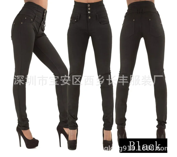 Стиль, хорошее качество, европейский и американский стиль, стиль, высокая талия, облегающие, тянущиеся, большие размеры, обтягивающие джинсы для женщин
