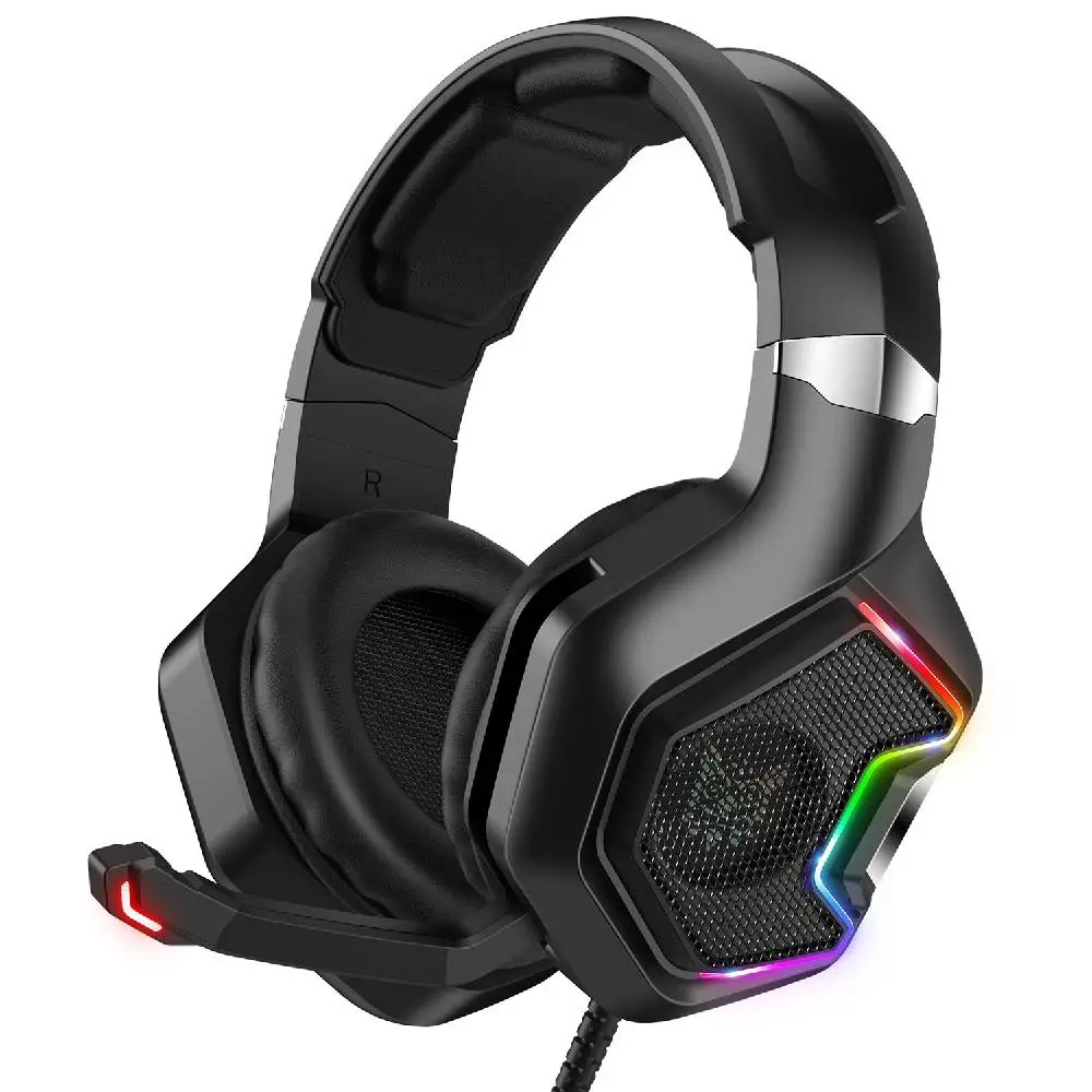 K10RPO Gaming Headset Headphones with Mic for PC Computer Xbox One Professional Gamer Surround Sound RGB Light | Электроника