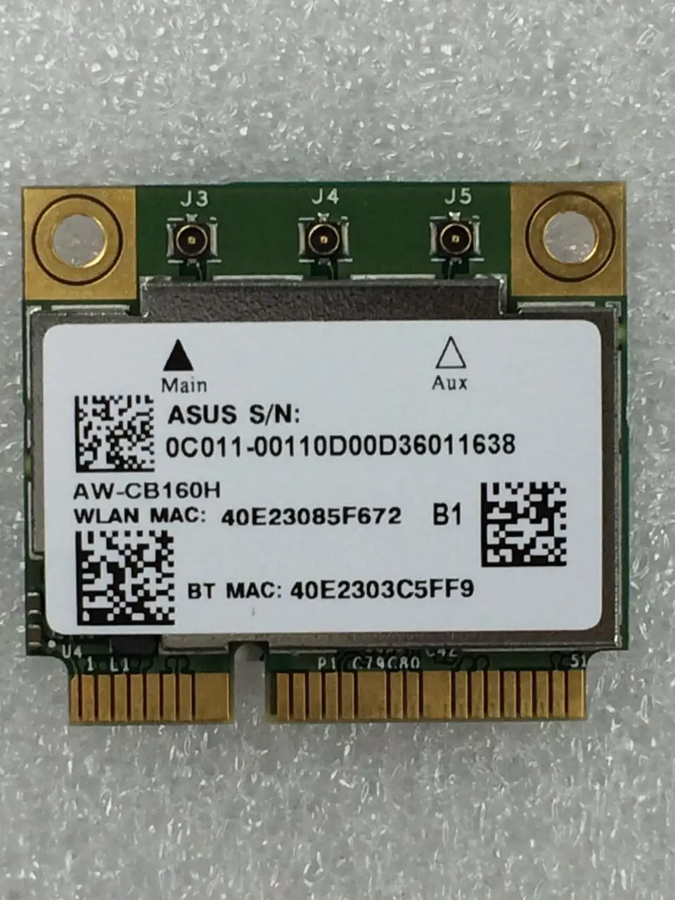 AzureWave AW-CB160H BCM94360HMB BCM94360 Половина мини PCI-express Bluetooth 4,0+ 802.11AC 867 Мбит/с беспроводная wifi WLAN карта
