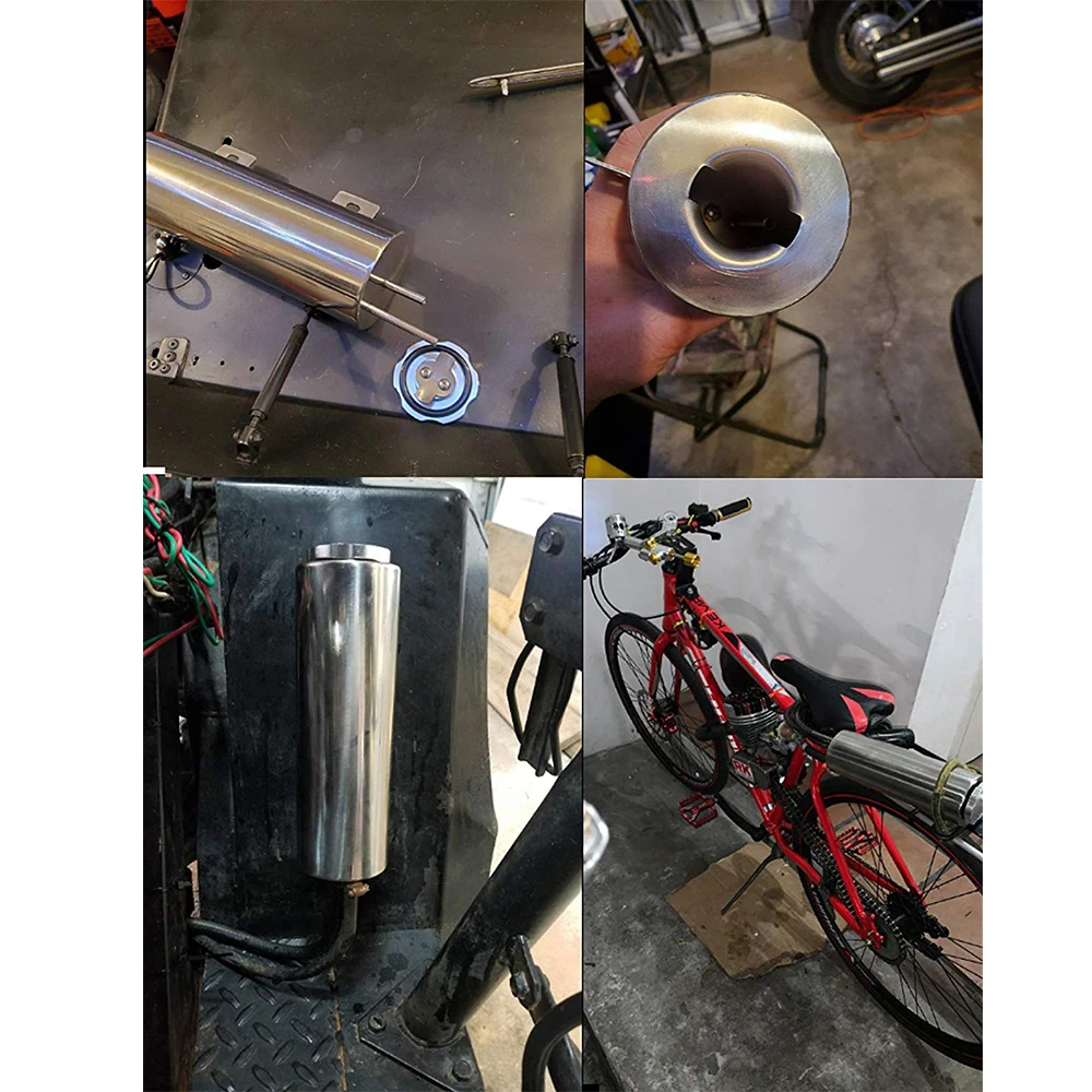 Stainless Steel Radiator Overflow Tank Bottle Catch Can 2"x13" Car Modification Radiator Cooling Accessories VR-COT01 radiator coolant tank cap car radiator cap car radiator water tank cover