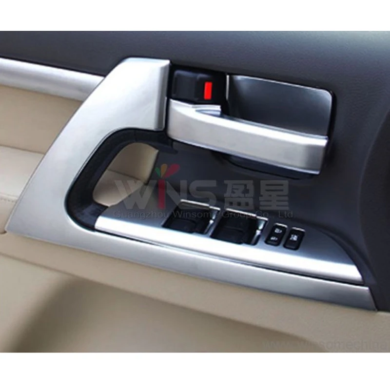 Аксессуар для Toyota Land Cruiser 200 2008 2015 2016 2017 2018 хром интерьерная крышка дверной ручки