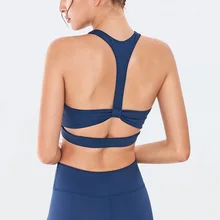 Sports Top Vest Beauty Back Sport Bra Top Shock-Proof Gathering High-Intensity Sport Yoga Underwear Sexy V-neck Fitness Bra