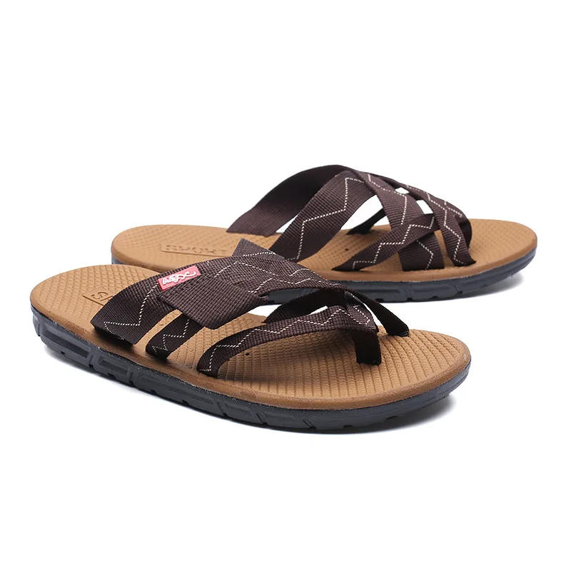 

2019 New Summer Comfortable Refreshing Breathable Beach Open Toe Men's Fashion Trend Casual Flat Slippers