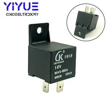 

4 Pin MAX-80A Waterproof Car Relay Long Life Automotive Relays CK Normally Open DC 12V Relay for Head Light