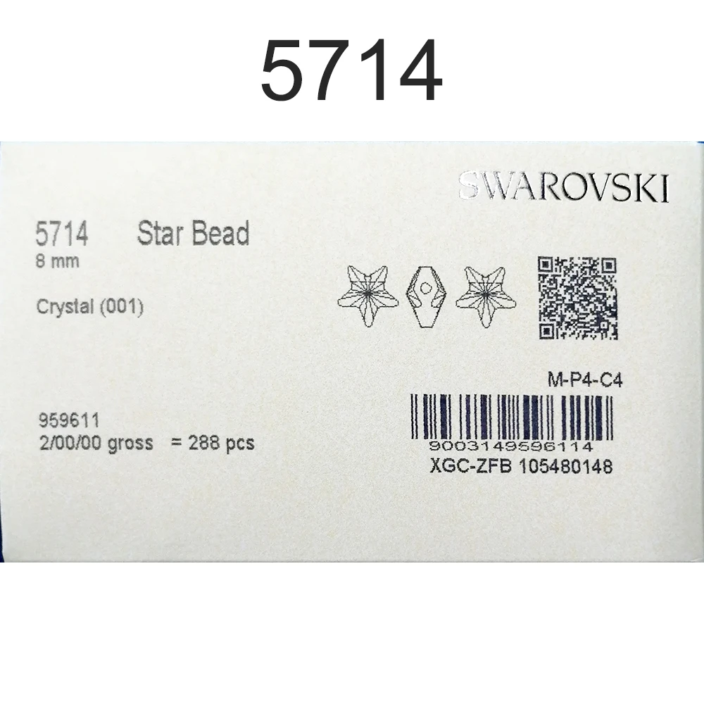 【 Предзаказ 】 кристаллы от Swarovski 5714 Звездные бусы оптом для DIY ювелирных изделий