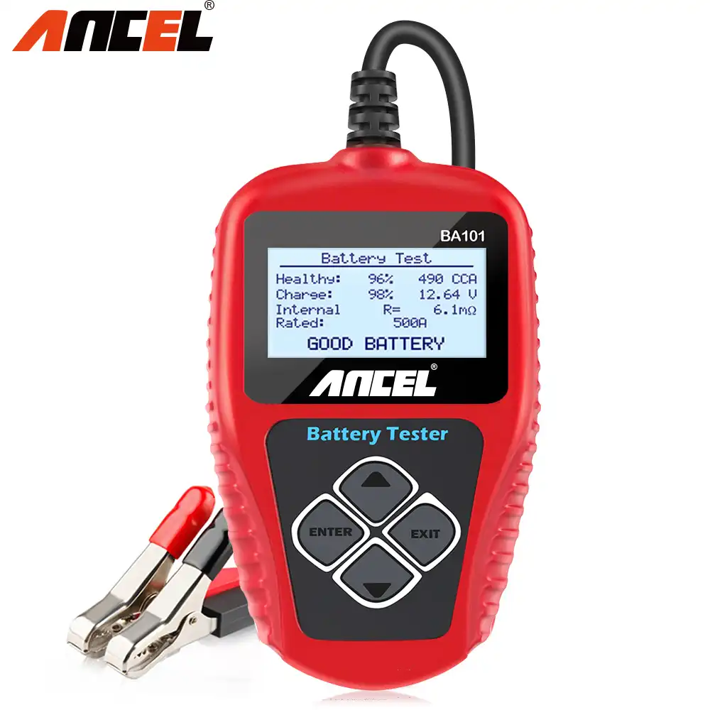 Ancel Ba101 12 12v 車のバッテリーテスター 100 00cca デジタルアナライザテスター自動バッテリ負荷テスター車 ボート オートバイ Pk Kw600 Tester Lan Tester Softwaretester Renault Aliexpress