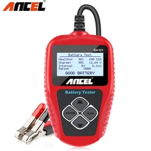 Ancel BA101 12V Car Battery Tester 100 2000CCA Digital Analyzer tester auto battery load tester for Car/Boat/Motorcycle PK KW600