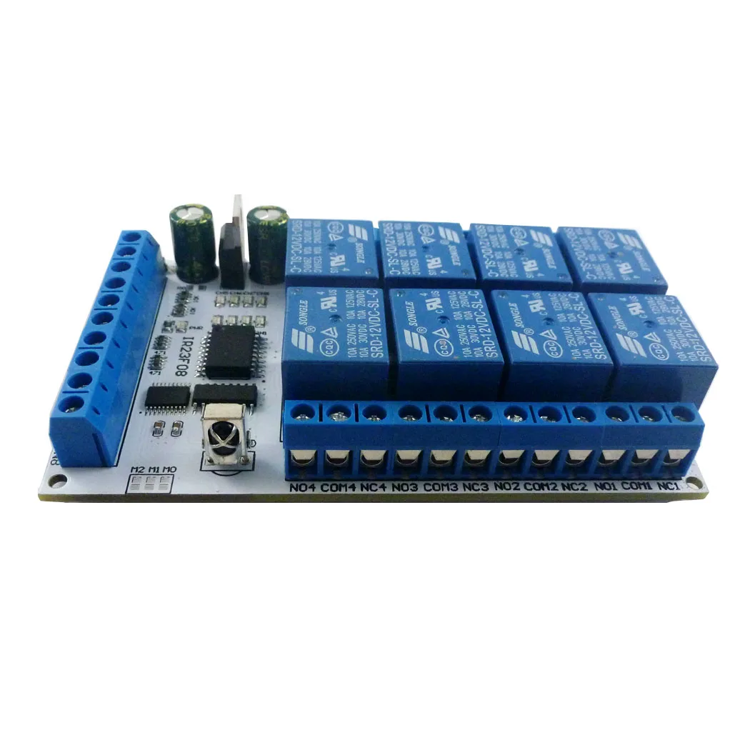 

DC 5V 12V 8ch Multi-function IR infrared control Switch Module Timer Delay Self-locking Inter-locking Relay