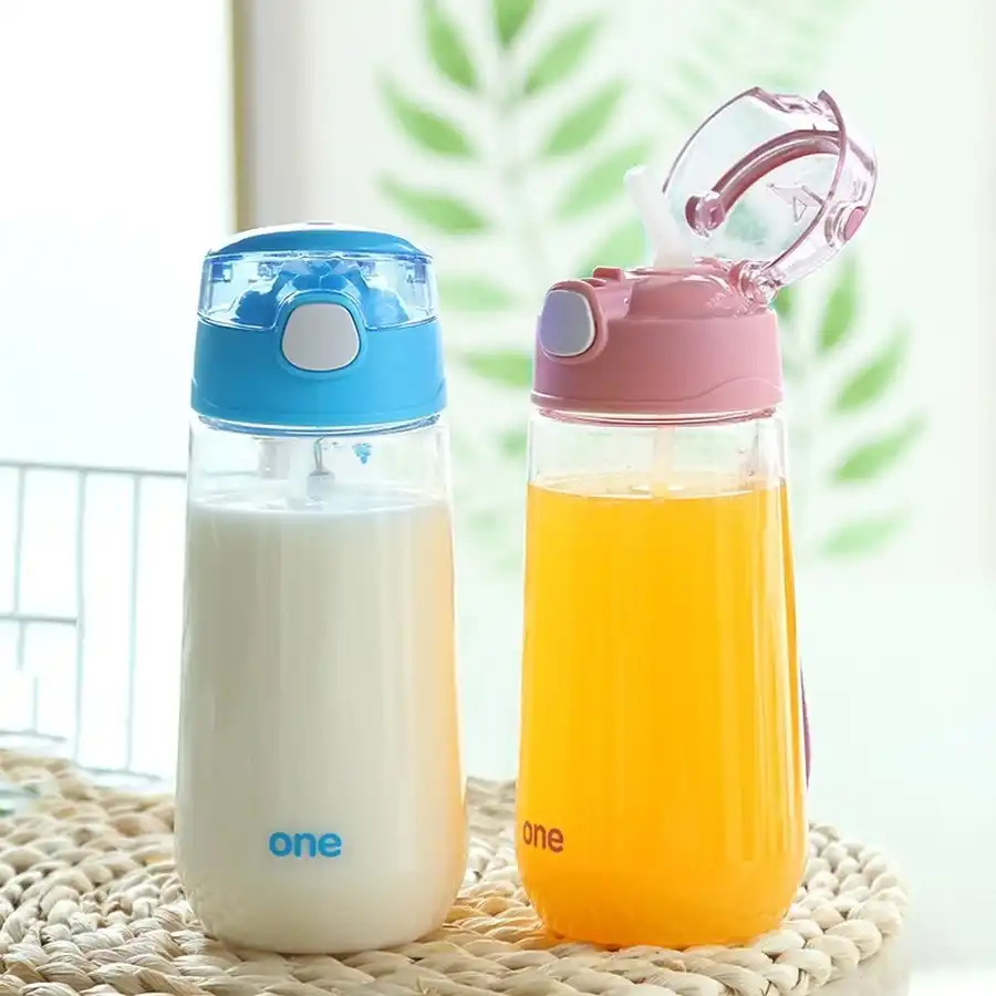 personalised childrens water bottle with straw