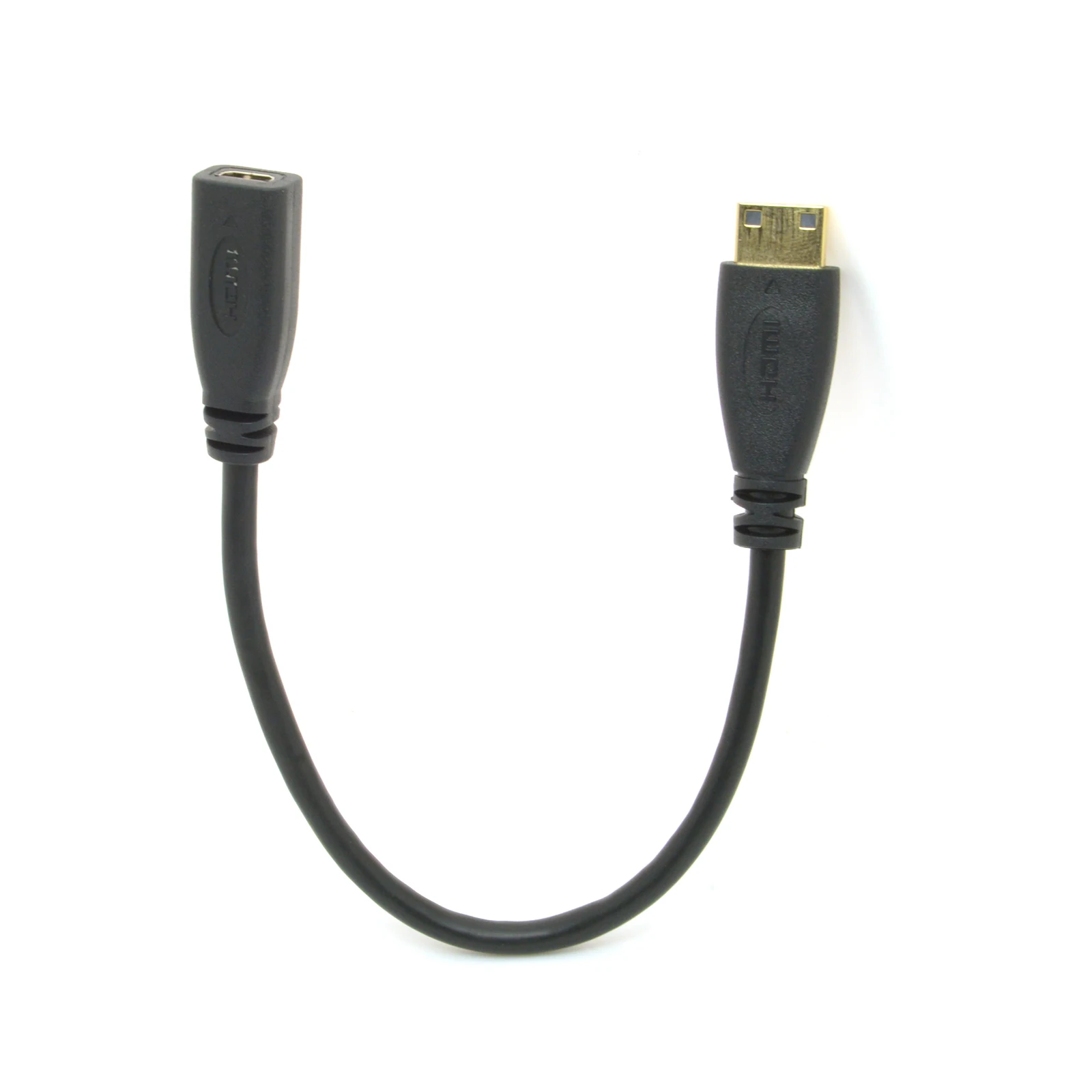 

Type C Mini HDMI Male Convertor Adapter Cable 20cm to Type D Micro HDMI v1.4 Socket Female
