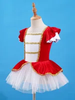 Costumes de cosplay LYus Ringmaster pour filles, robe à manches bouffantes, robes tutu en maille, vêtements de danse pour enfants, performance sur scène, patineuse à glace de ballet 3
