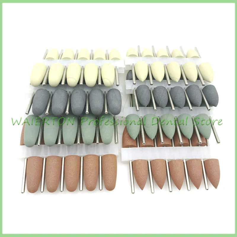 

80pcs Dental Silicon Polishers Resin Base Crylic Polishing Burs 2.35mm Dental Supplies