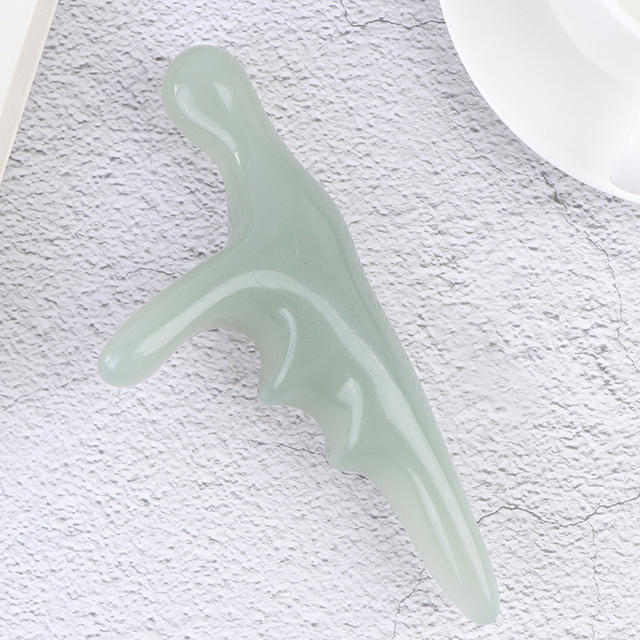 Massage Tool Resin Beeswax T-Shaped Thumb Massage Cone Triangle Acupuncture Stick Meridian Tool Deep Muscle Relax Massage