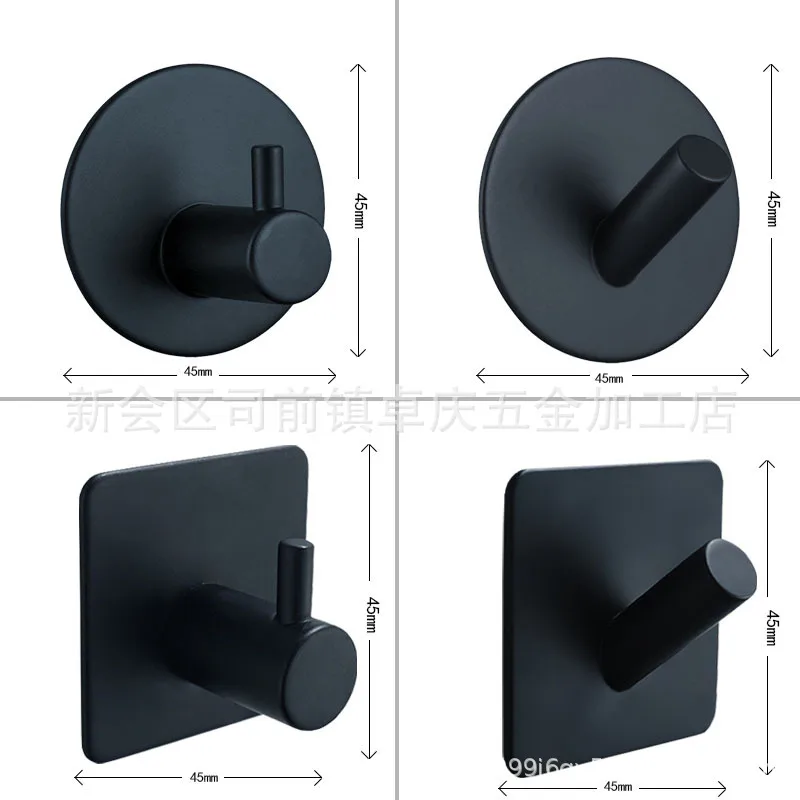 Самоклеющиеся крючки для халатов 304 крепкая нержавеющая сталь вискозный крючок для банного халата крючок, Товары для ванной из матового никеля