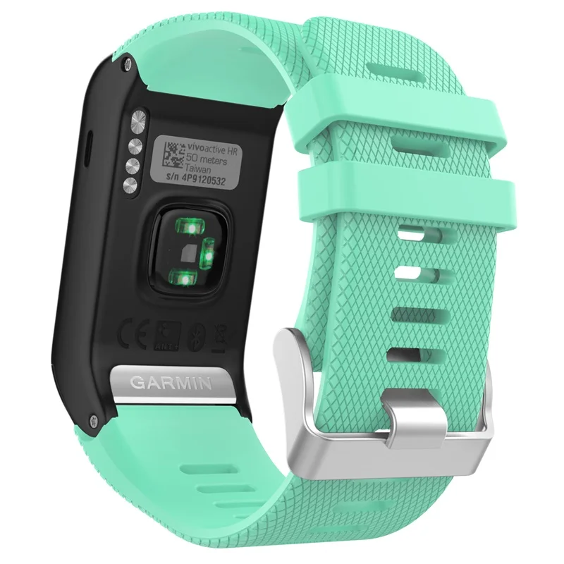 Mint Green Ремешок для часов Garmin Vivoactive hr, мягкий силиконовый сменный ремешок для часов только для Garmin Vivoactive HR Sports gps Smart Watch - Цвет: Mint Green