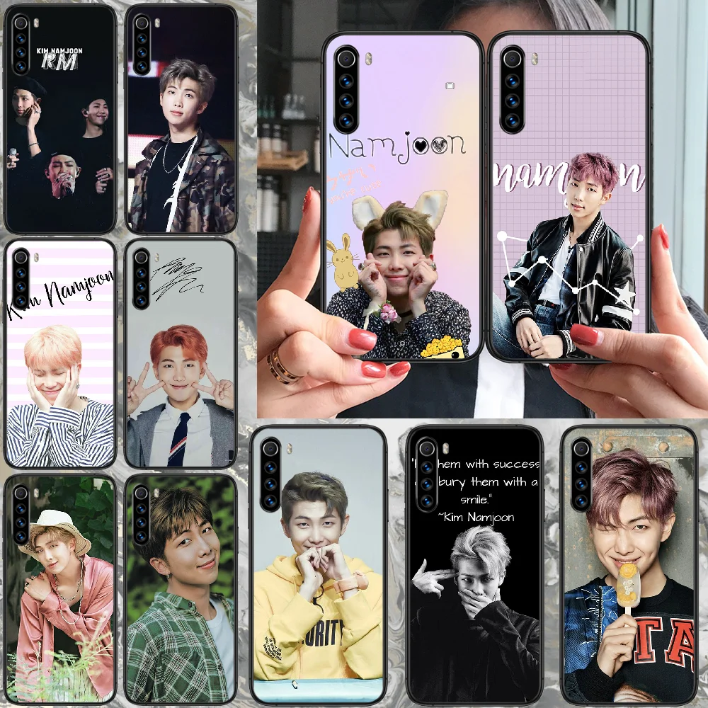 Чехол для телефона kpop Kim Nam-joon Xiaomi Redmi Note 4A 4X 5 6 6A 7 7A 8 8A 4 5A 8T Plus Pro черный бампер с