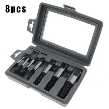 

Bolt Remover Screw Extractors Alloy Steel Workshop Tools 8pcs Drill Bits