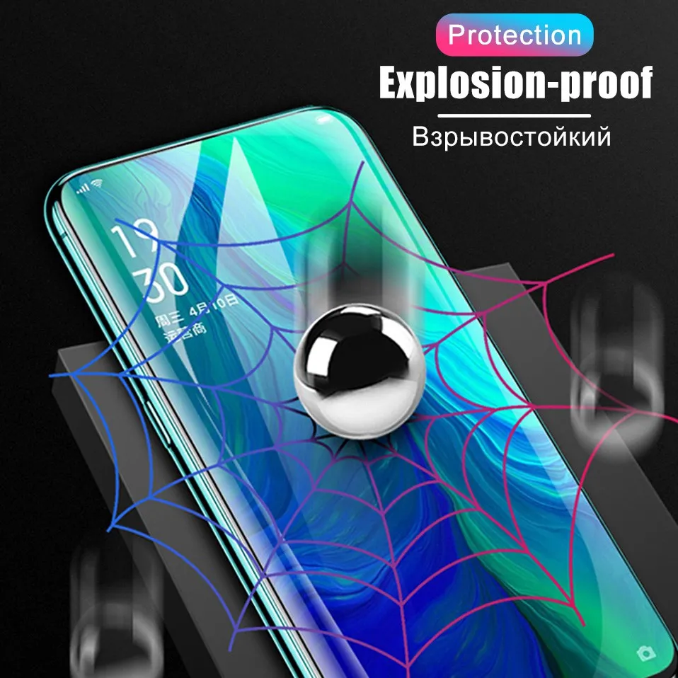 6D закаленное стекло для OPPO Reno 2Z 2 Reno2 Z Защитное стекло для экрана полное покрытие для OPPO Realme 5 Pro X Q C2 A9 AX5S пленка