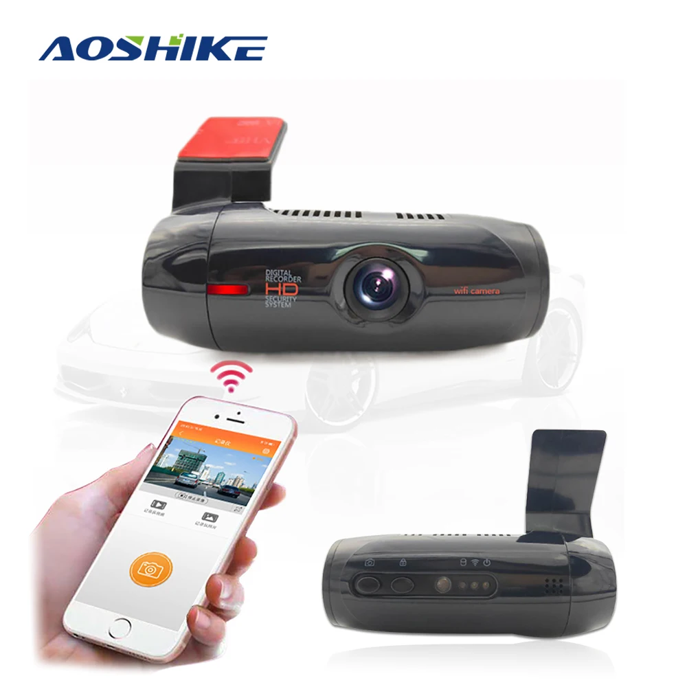 AOSHIKE Автомобильный видеорегистратор Dashcam Full HD 1080P 170 градусов, видеорегистратор, беспроводное приложение для вождения автомобиля, грузовика, Автомобильный регистратор, ночное видение