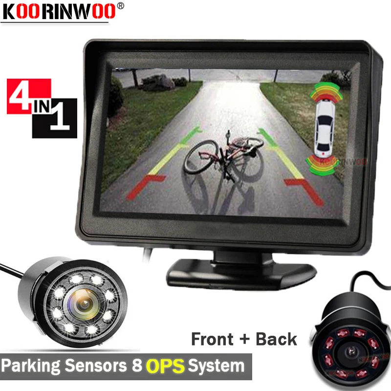 

Koorinwoo OPS Parkmater For Sony Car Parking Sensor Kit Video 18.5mm Sparately Alarm Reverse Camera Car Monitor Radar Detecter