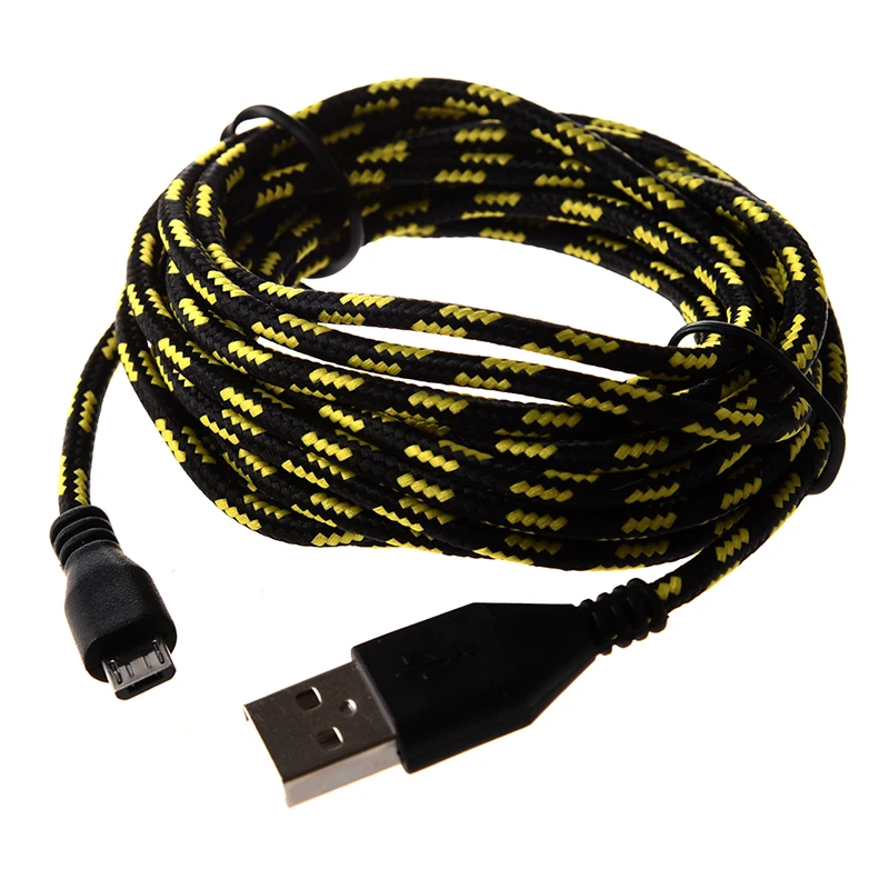 AABB-3M плетеная ткань мини USB данных и синхронизации зарядное устройство кабель Шнур для сотового телефона черный