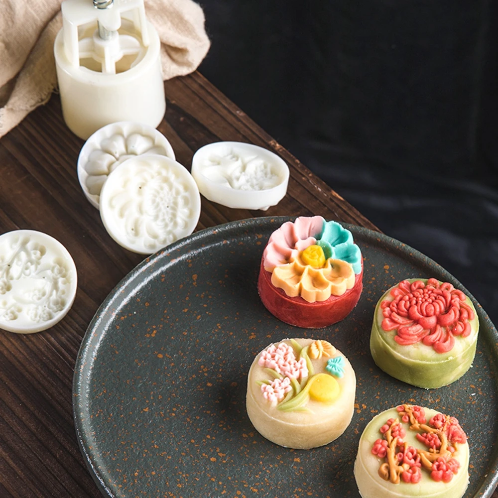 Ma'amoul Oriental Pastry Mould Form for Baking Kitchen Supplies Bakery Molds Moon Cake Tools Cookie Flower Stamp Mooncake Mold